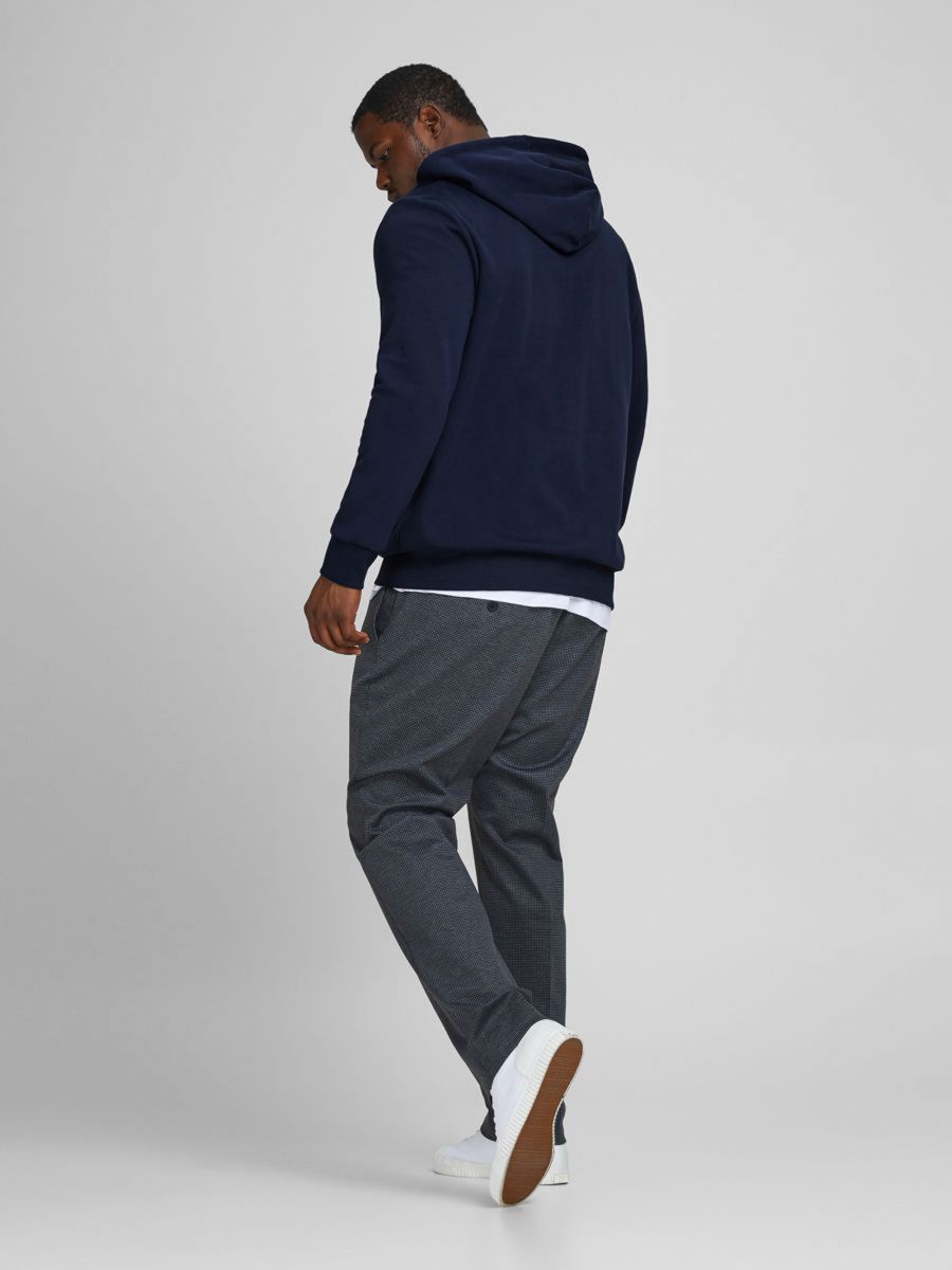 + FELPE Uomo JACK&JONES 12182493 BASIC SWEAT ZIP NAVY BLAZER
