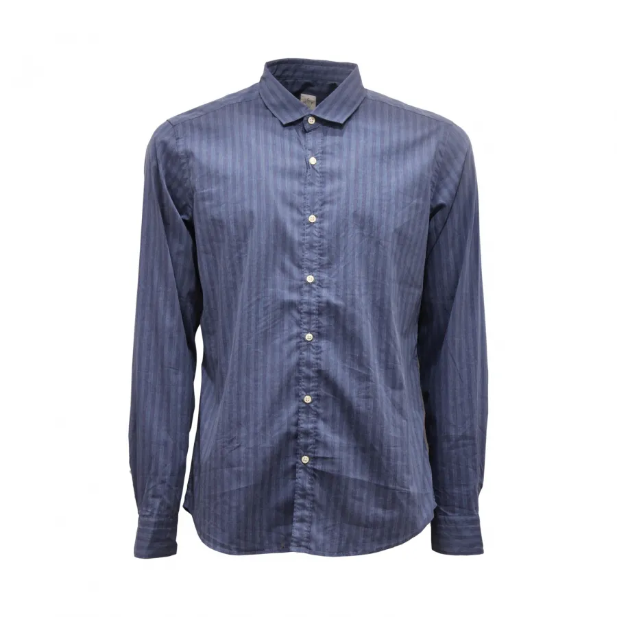 5630AR camicia uomo GMF 965 man stripes shirt blue