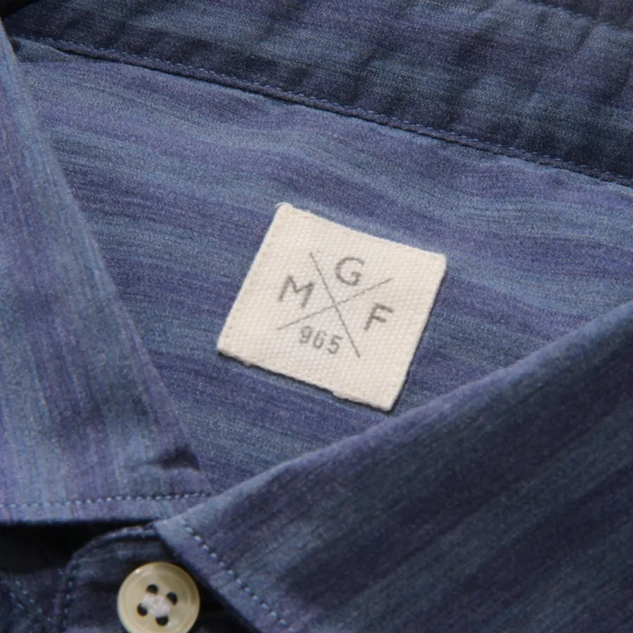 5630AR camicia uomo GMF 965 man stripes shirt blue