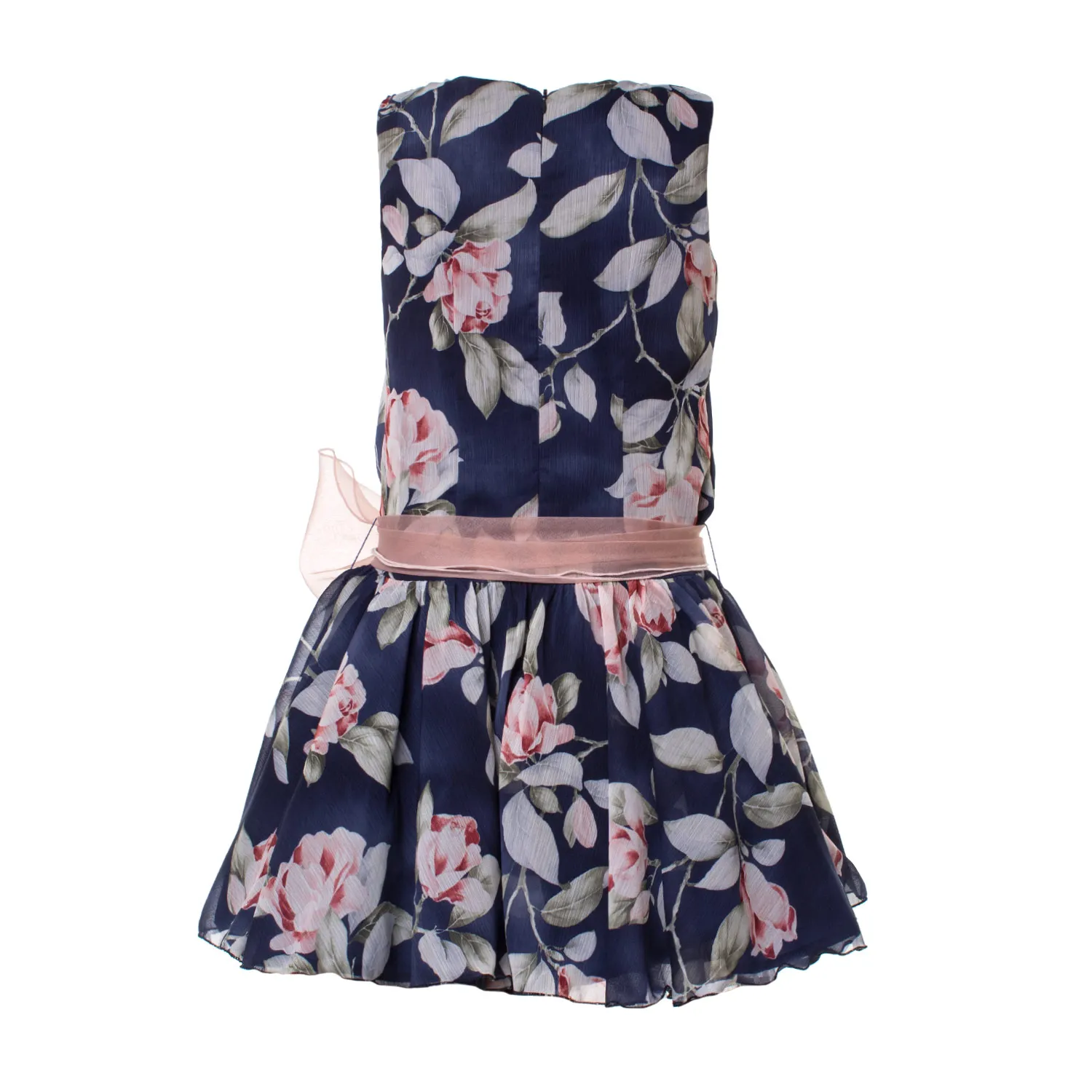 Abito Floreale Blu Bambina Teen 02