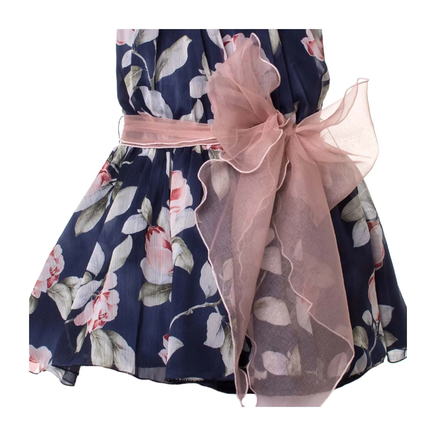 Abito Floreale Blu Bambina Teen 02