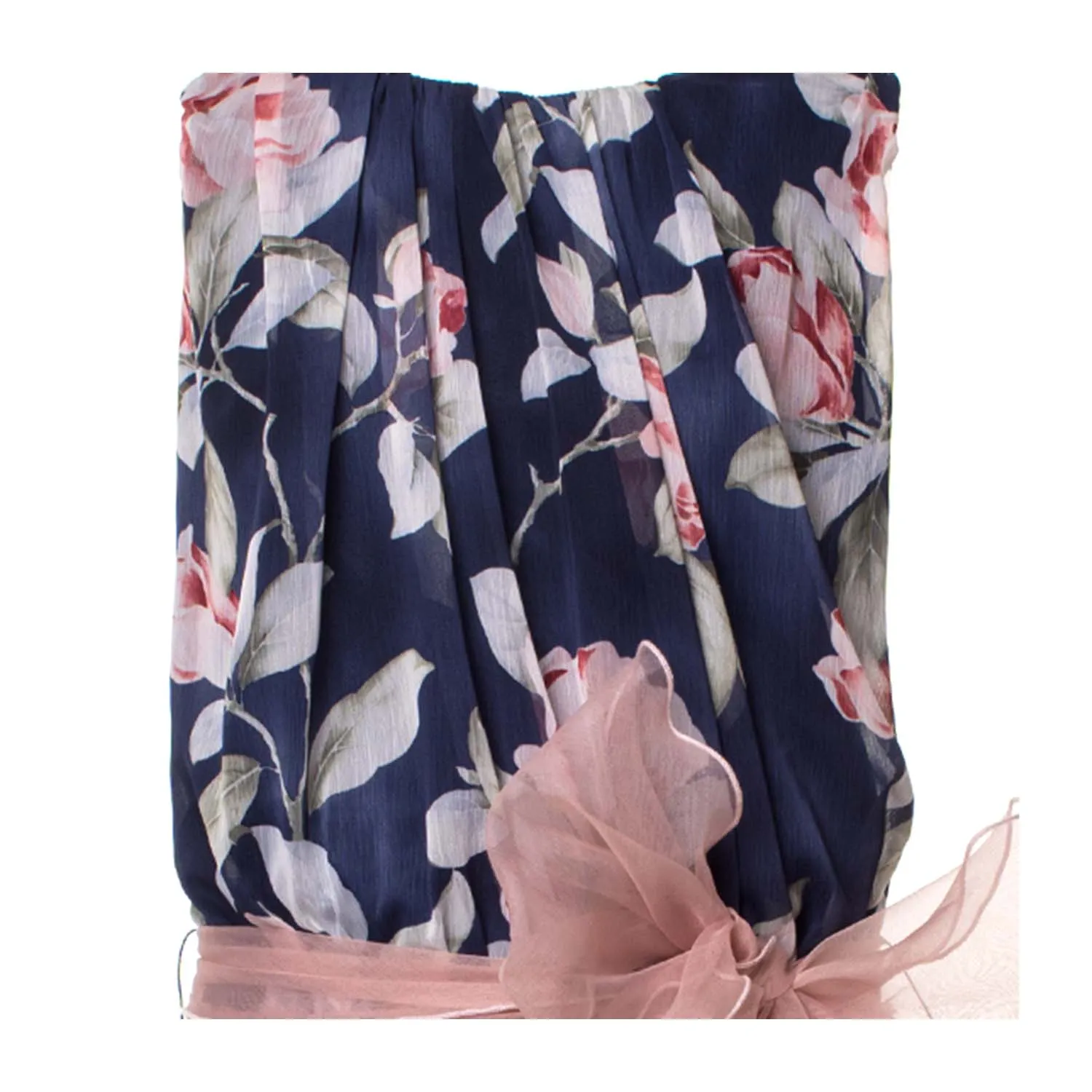 Abito Floreale Blu Bambina Teen 02