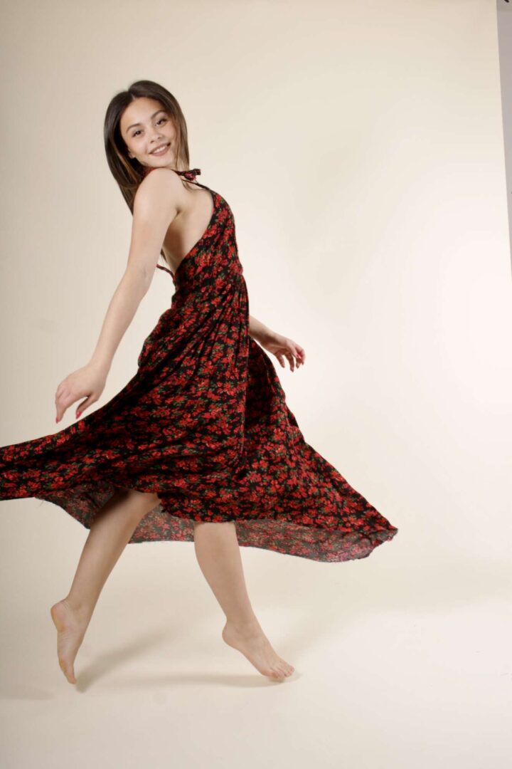 Abito Midi Flower
