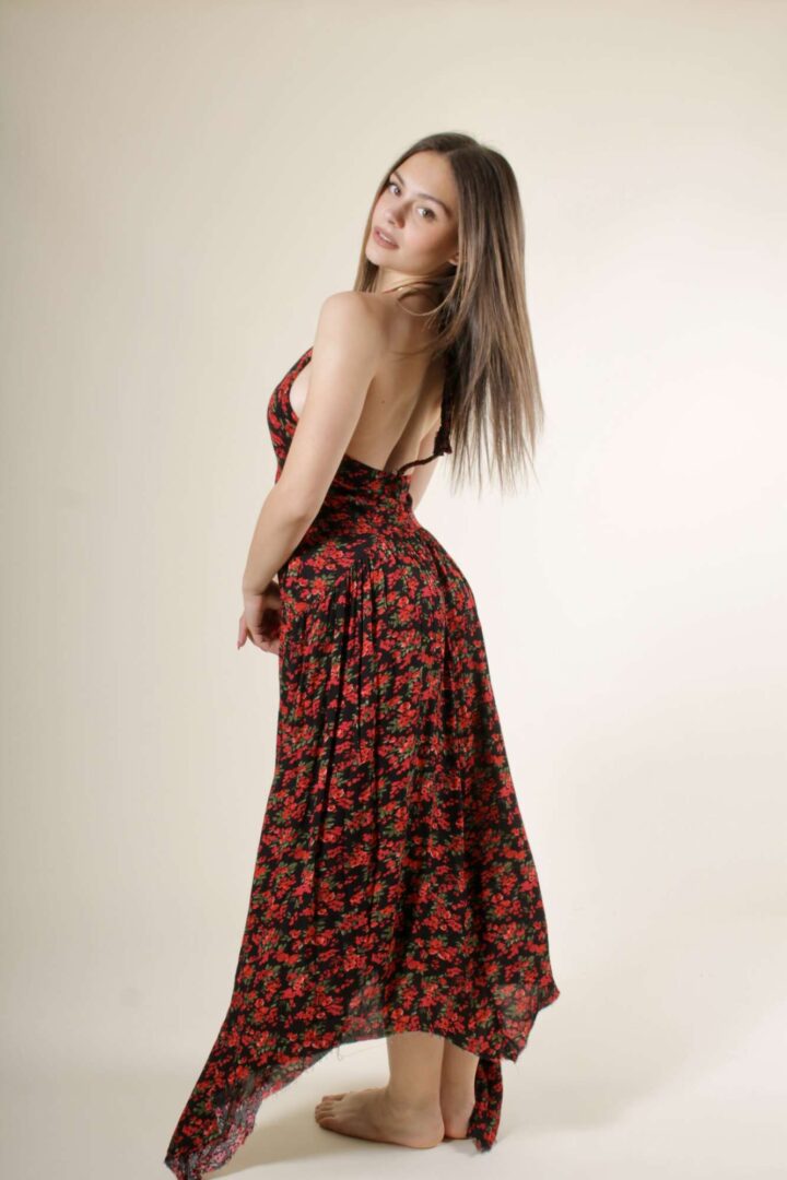 Abito Midi Flower