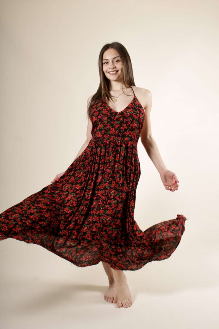 Abito Midi Flower