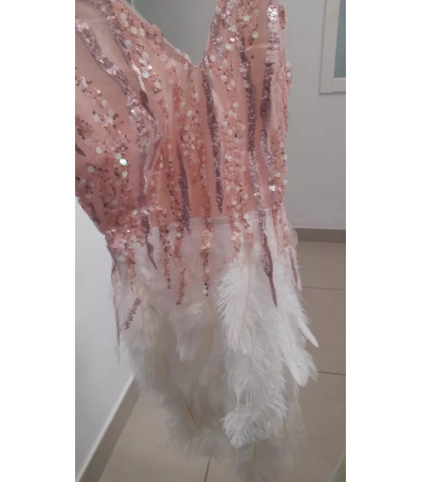 Abito piume Gamal