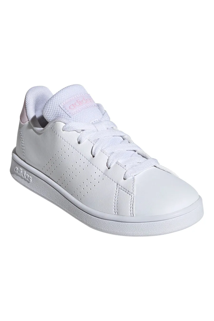   ADIDAS Sneakers Bianche e Rosa con Lacci Advantage Kids