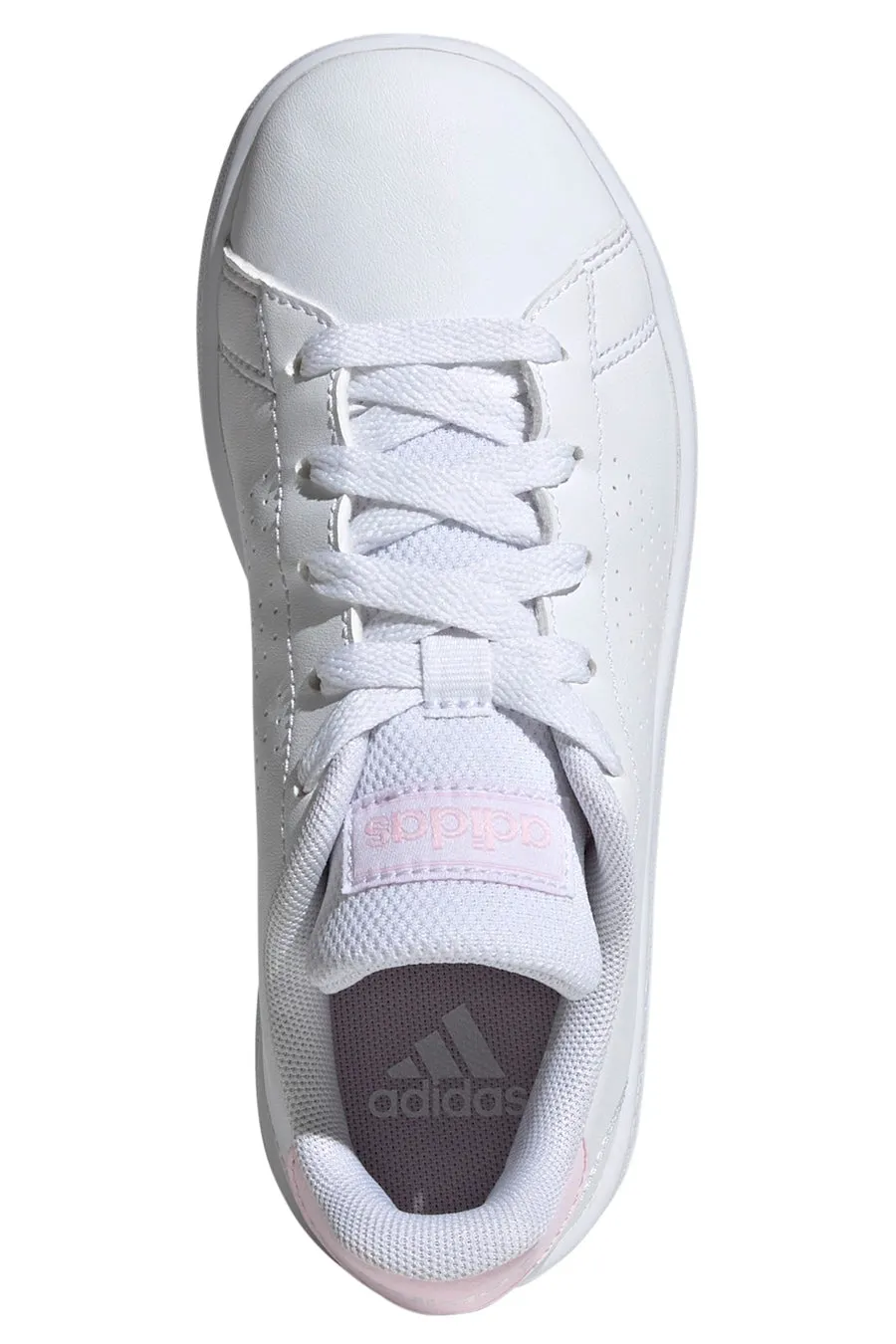  ADIDAS Sneakers Bianche e Rosa con Lacci Advantage Kids