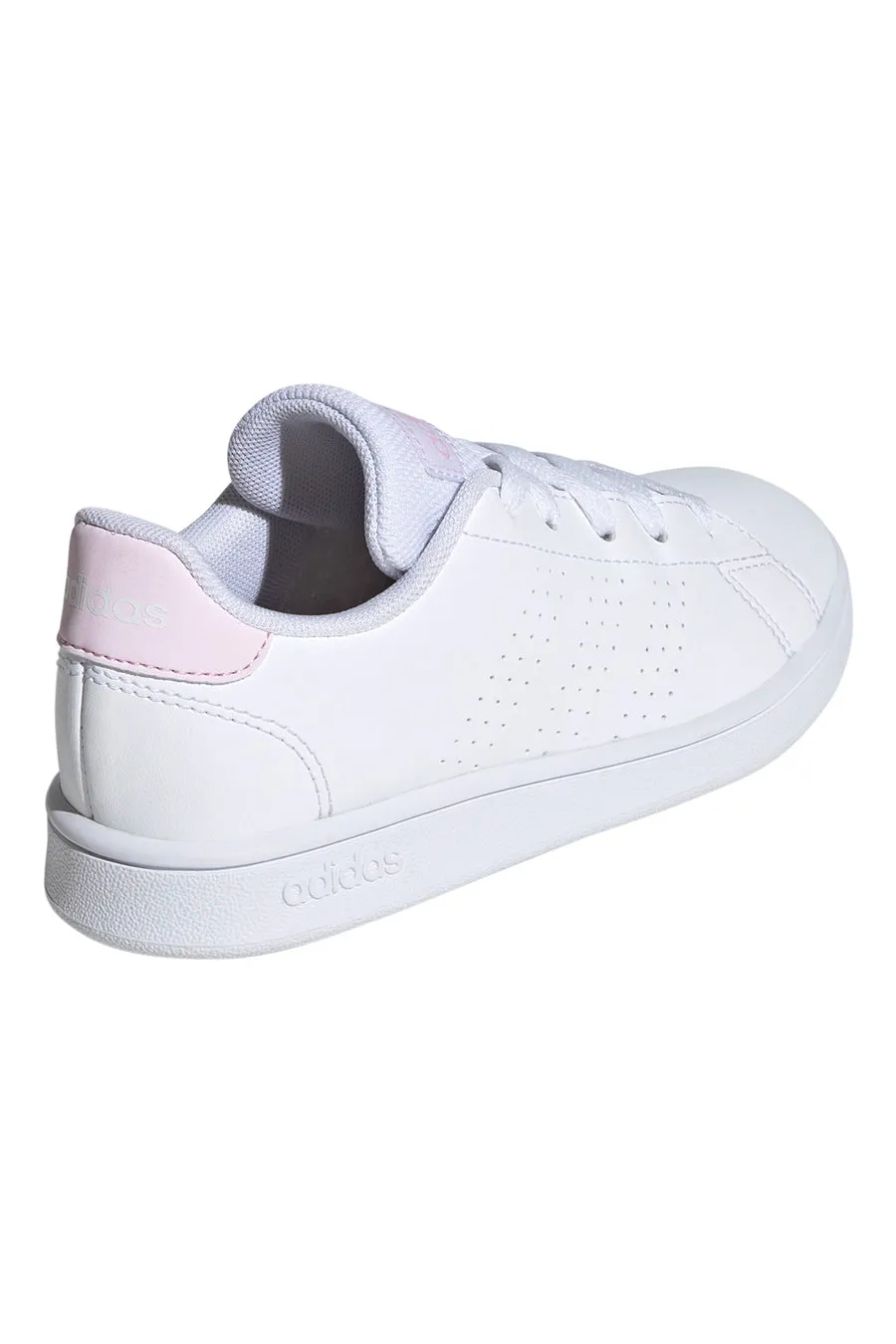   ADIDAS Sneakers Bianche e Rosa con Lacci Advantage Kids