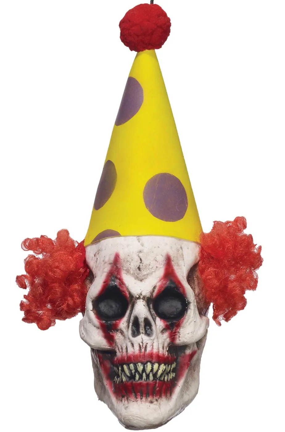 Allestimento decorazione Halloween Clown Horror decorazione halloween testa da appendere