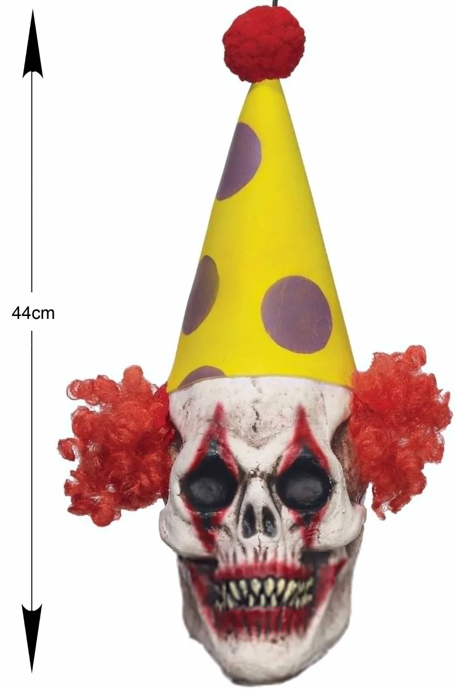 Allestimento decorazione Halloween Clown Horror decorazione halloween testa da appendere