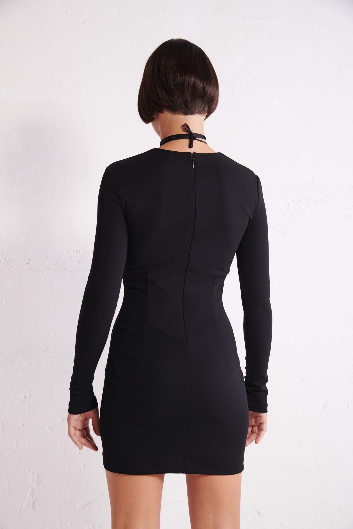 ANIYE BY Abito con oblò e catena con strass Bra Dress Crystall