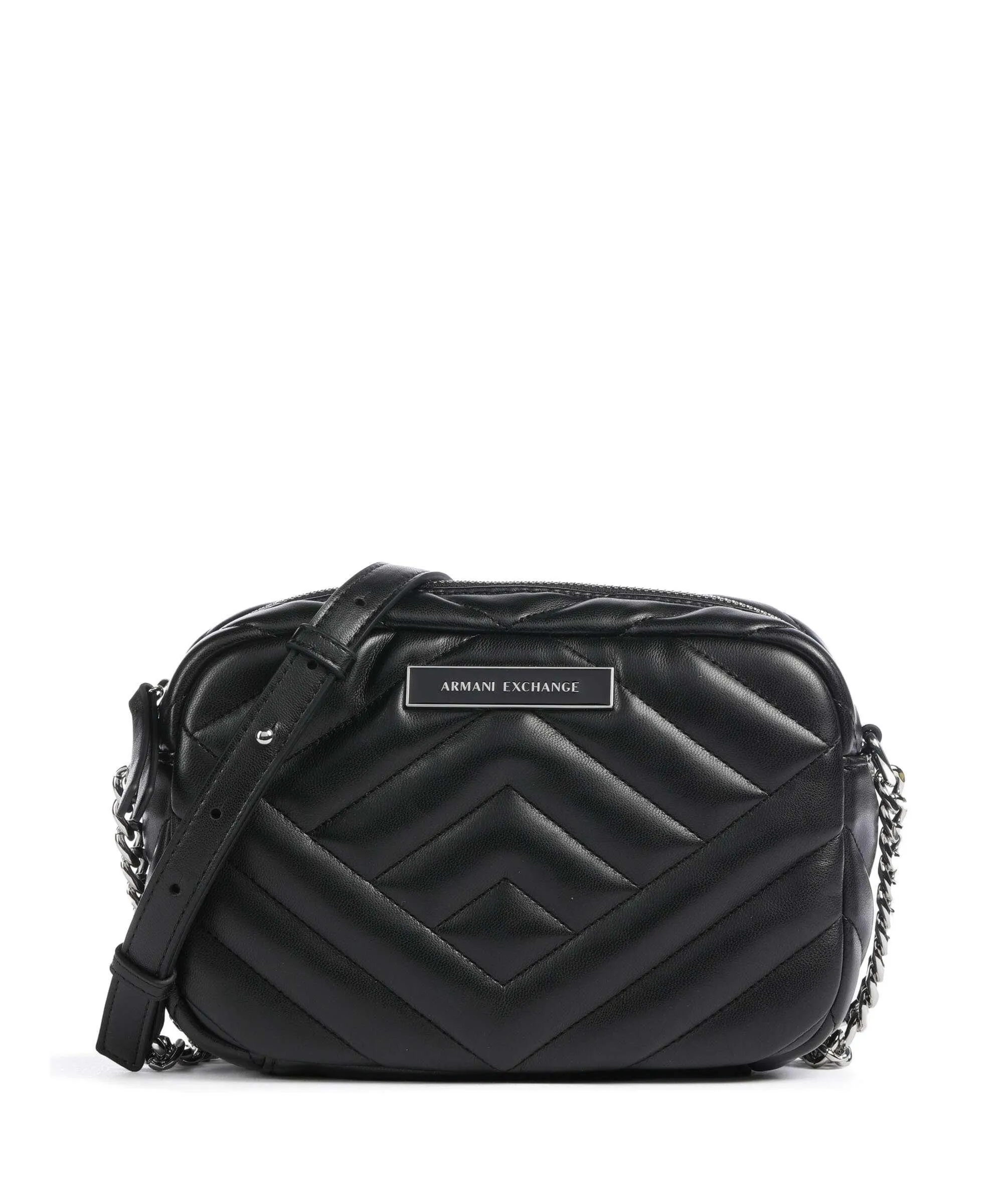  Armani Exchange Victoria Borsa a tracolla pelle sintetica nero  