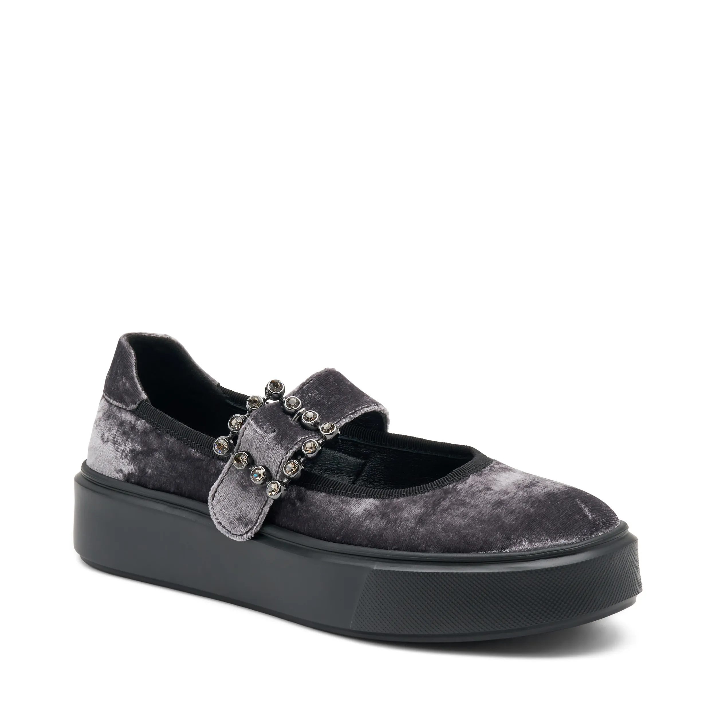 Ballerine sporty in velluto