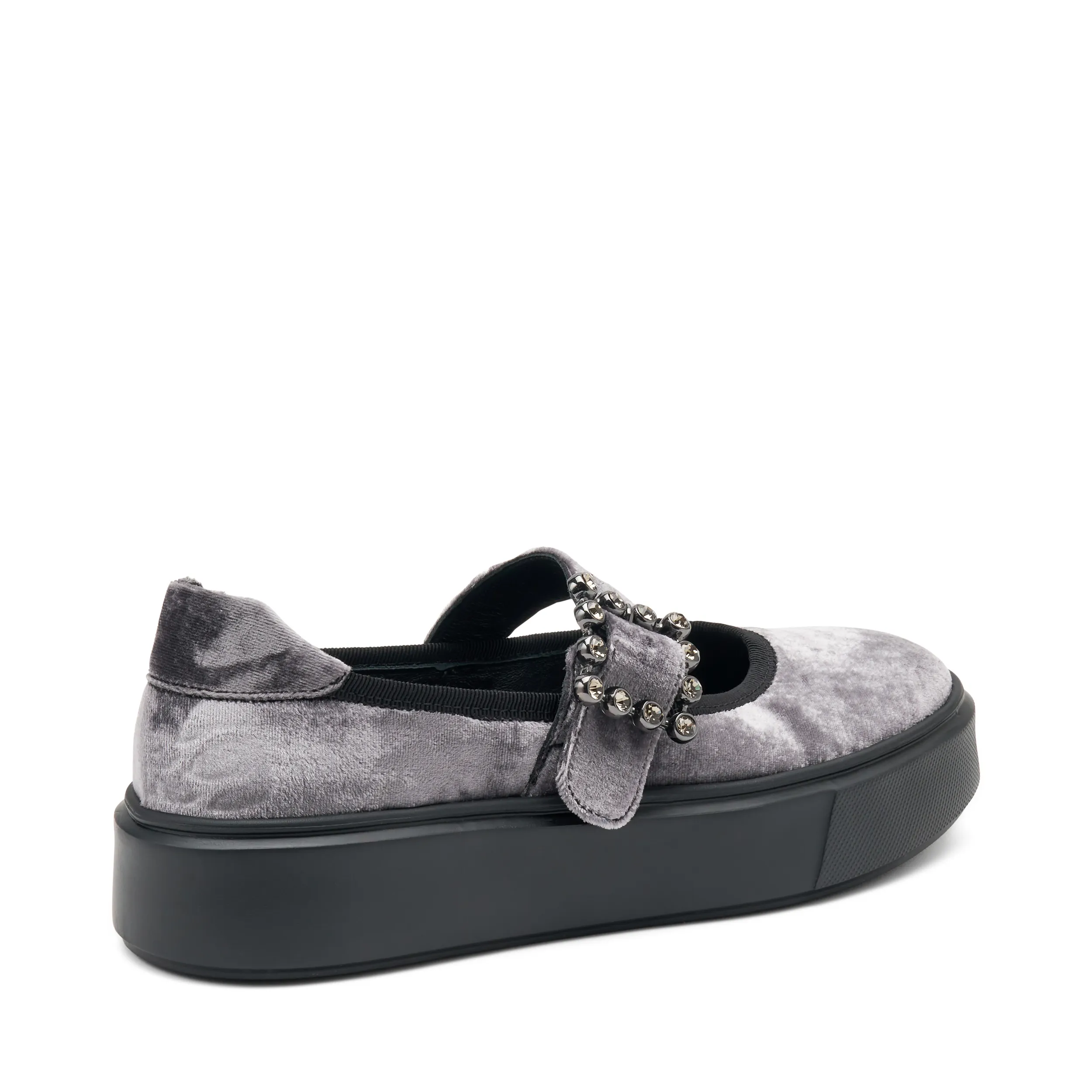 Ballerine sporty in velluto