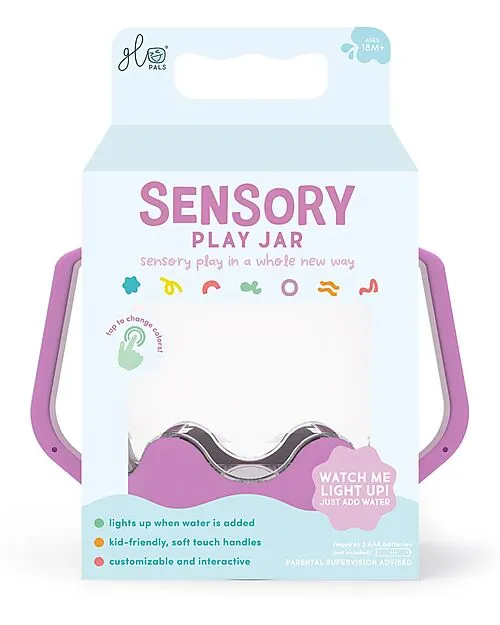 Barattolo per gioco sensoriale - Viola