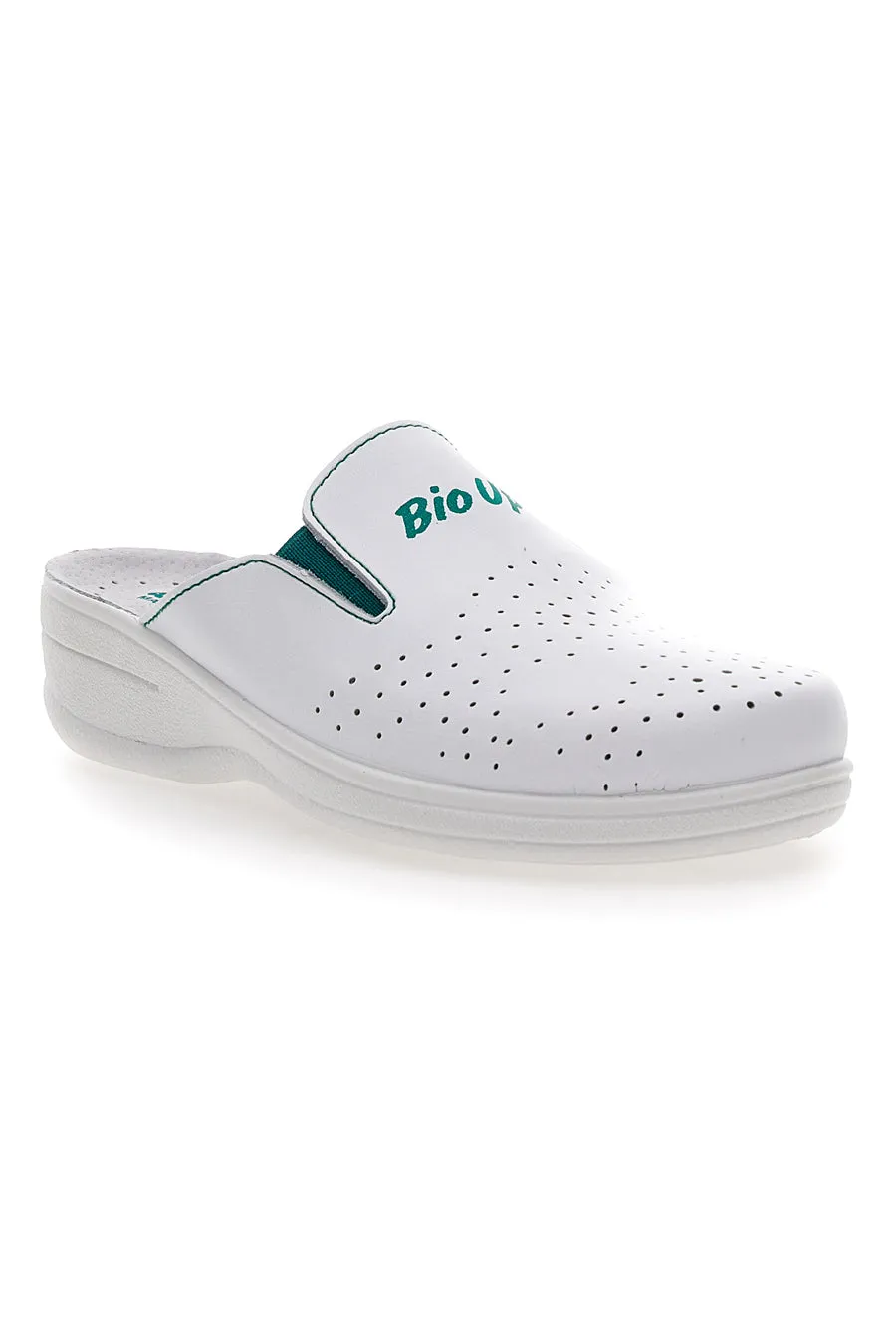   BIO UP Ciabatte da Lavoro Bianche in Pelle Bio UP 329