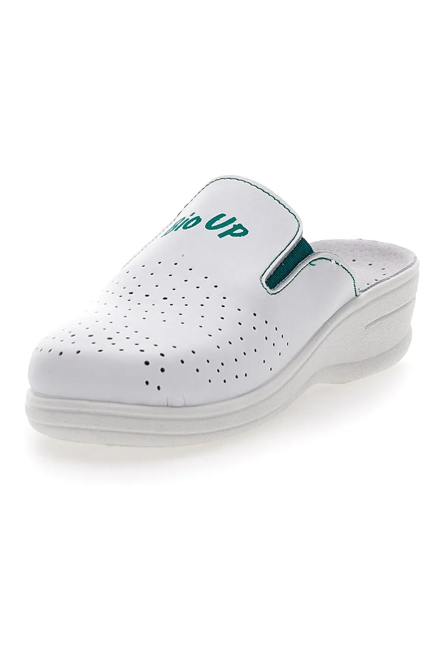   BIO UP Ciabatte da Lavoro Bianche in Pelle Bio UP 329