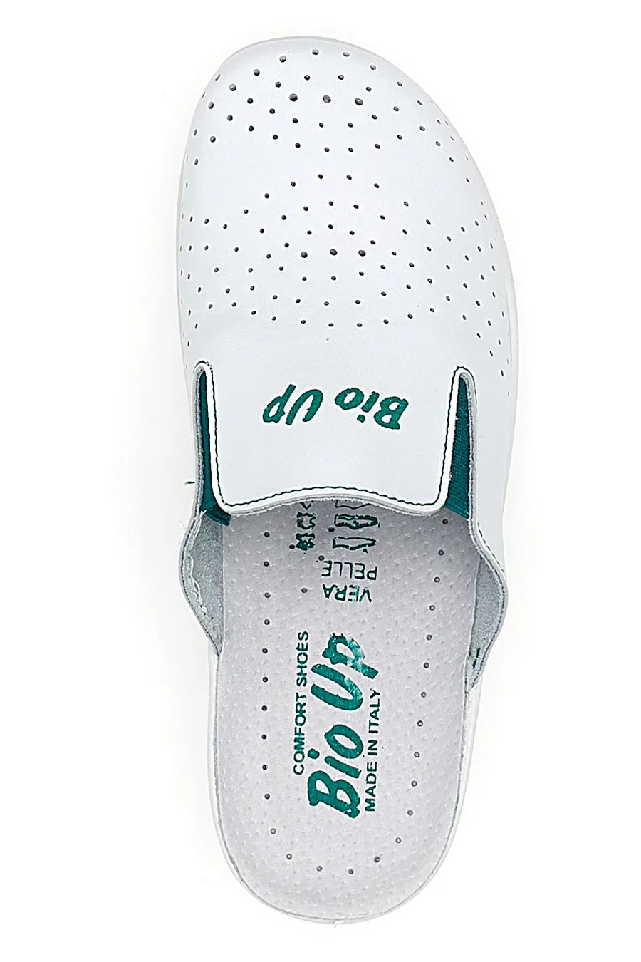   BIO UP Ciabatte da Lavoro Bianche in Pelle Bio UP 329