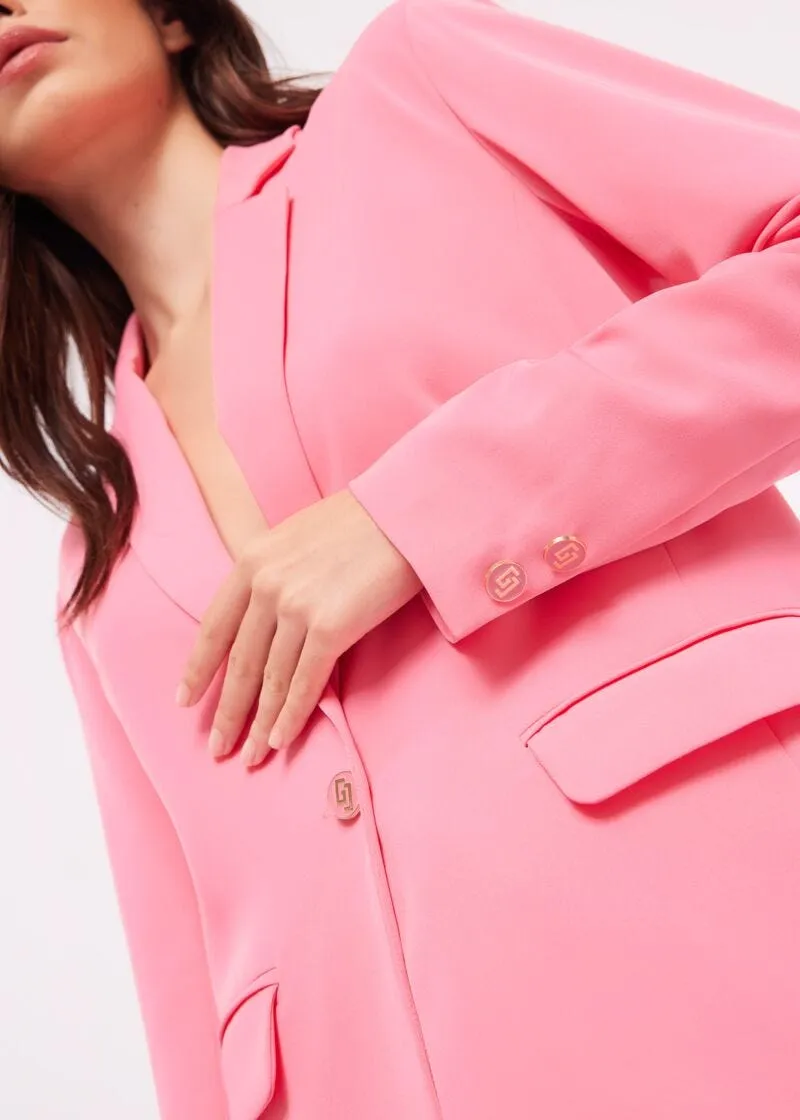 Blazer in tessuto fluido