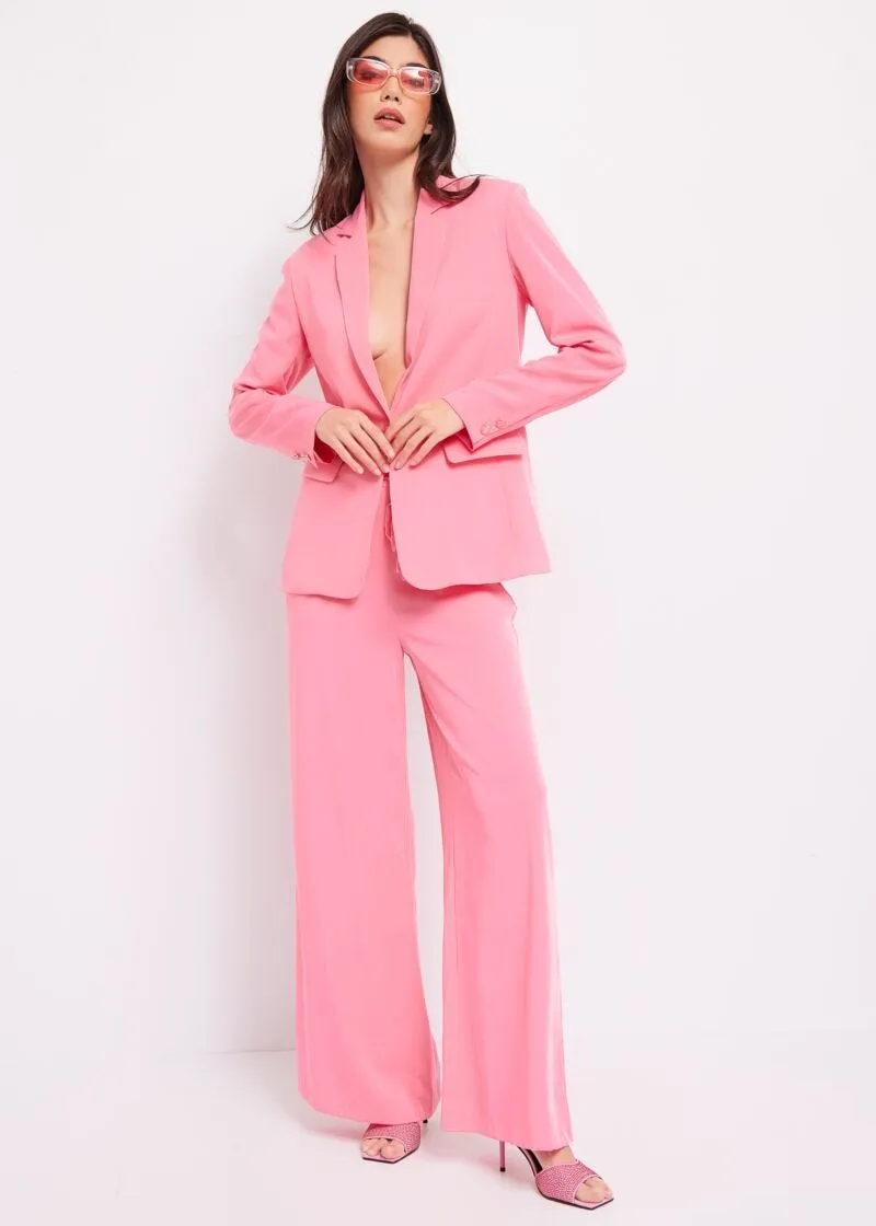 Blazer in tessuto fluido