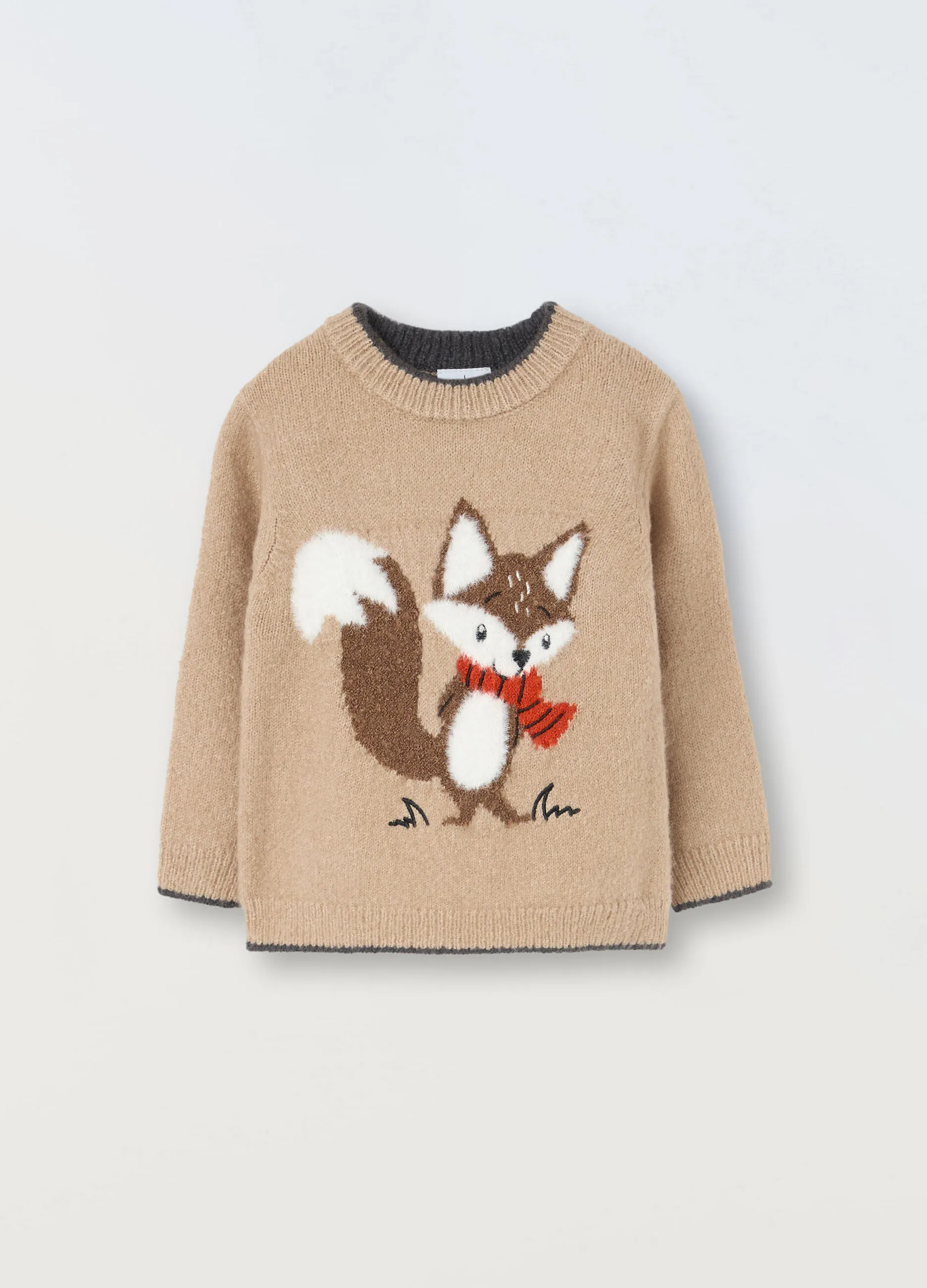 BLUKIDS  Tricot con lavorazione jacquard neonato