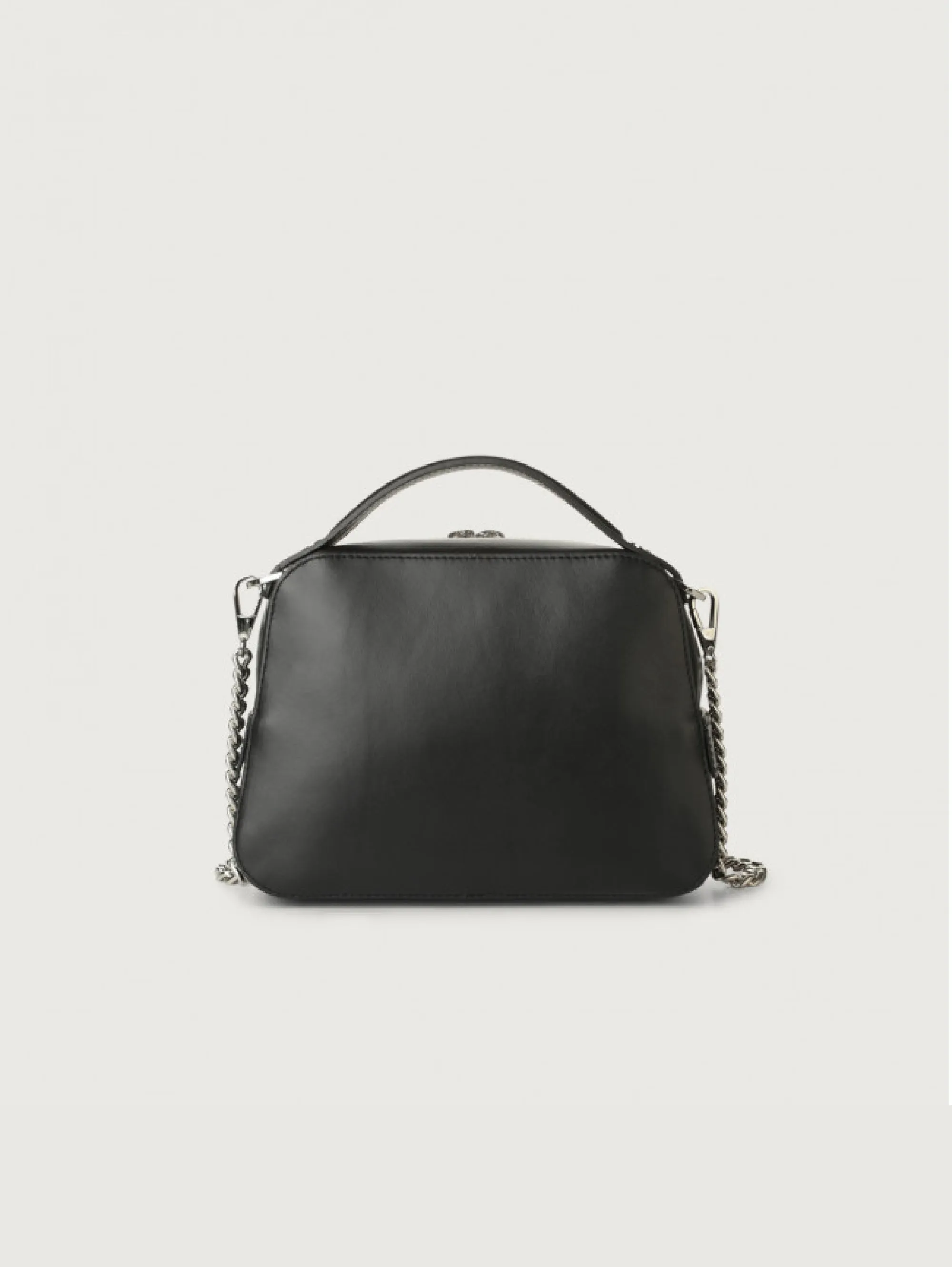 Borsa a Mano Chéri in Pelle Liscia Nero