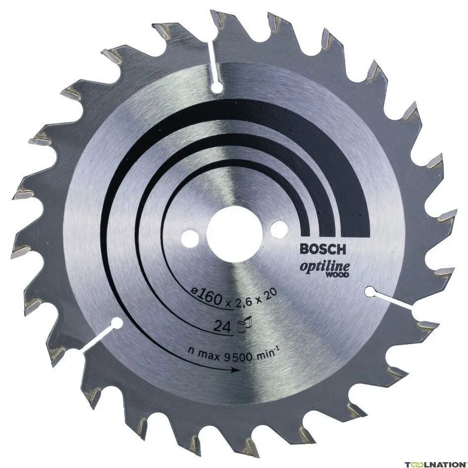 Bosch Professional Accessori 2608640596 Lama circolare 160 x 20 x 24T Optiline Wood