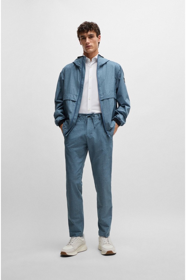 Boss - Hugo Boss Boss - Hugo Boss pantaloni slim fit in mesh antipiega
