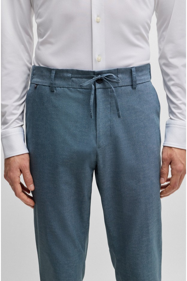 Boss - Hugo Boss Boss - Hugo Boss pantaloni slim fit in mesh antipiega