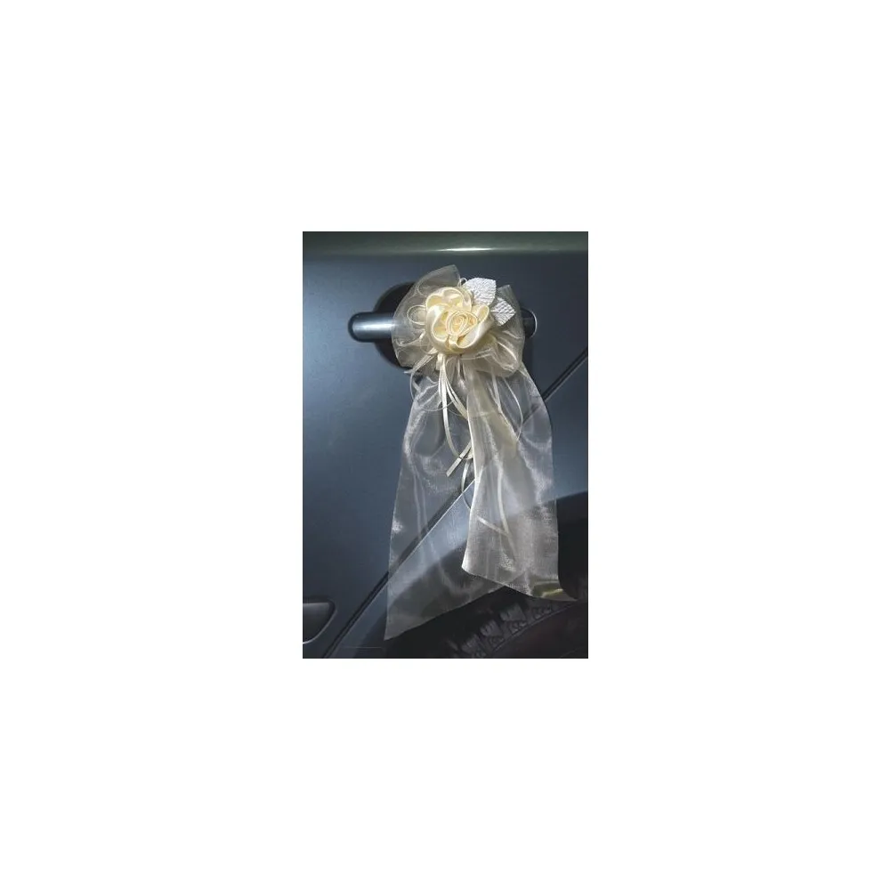 Bouquet fiocchi Decorazione Auto Sposi Addobbi Matrimonio Fiori Finticf da 2 fiocchi