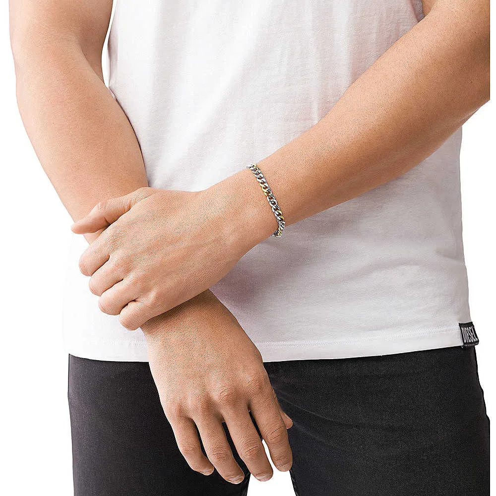 bracciale ragazzo gioiello Diesel Steel