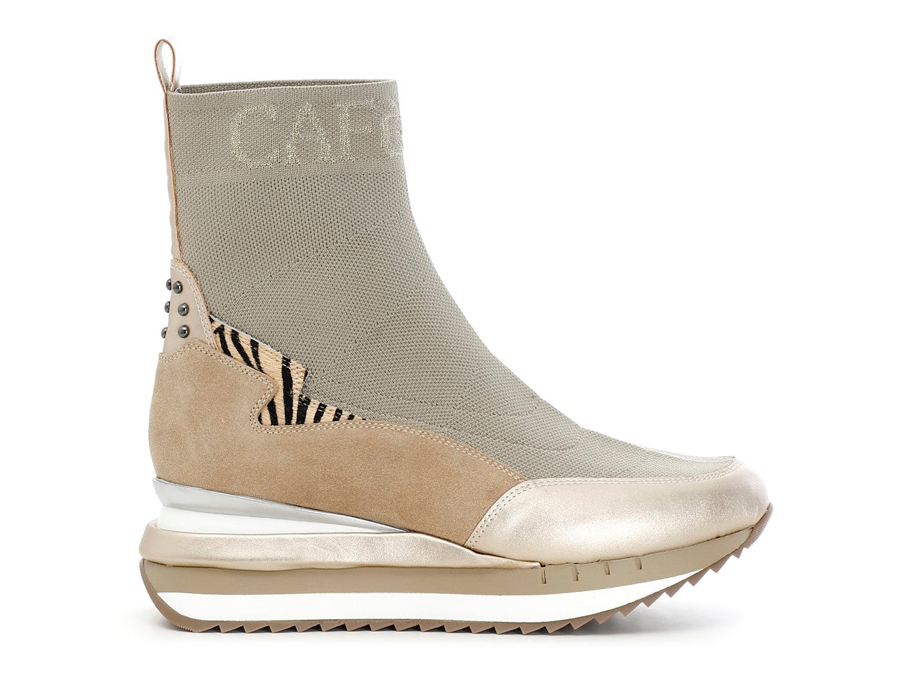 CafèNoir donna stivaletti elasticizzati con zeppa