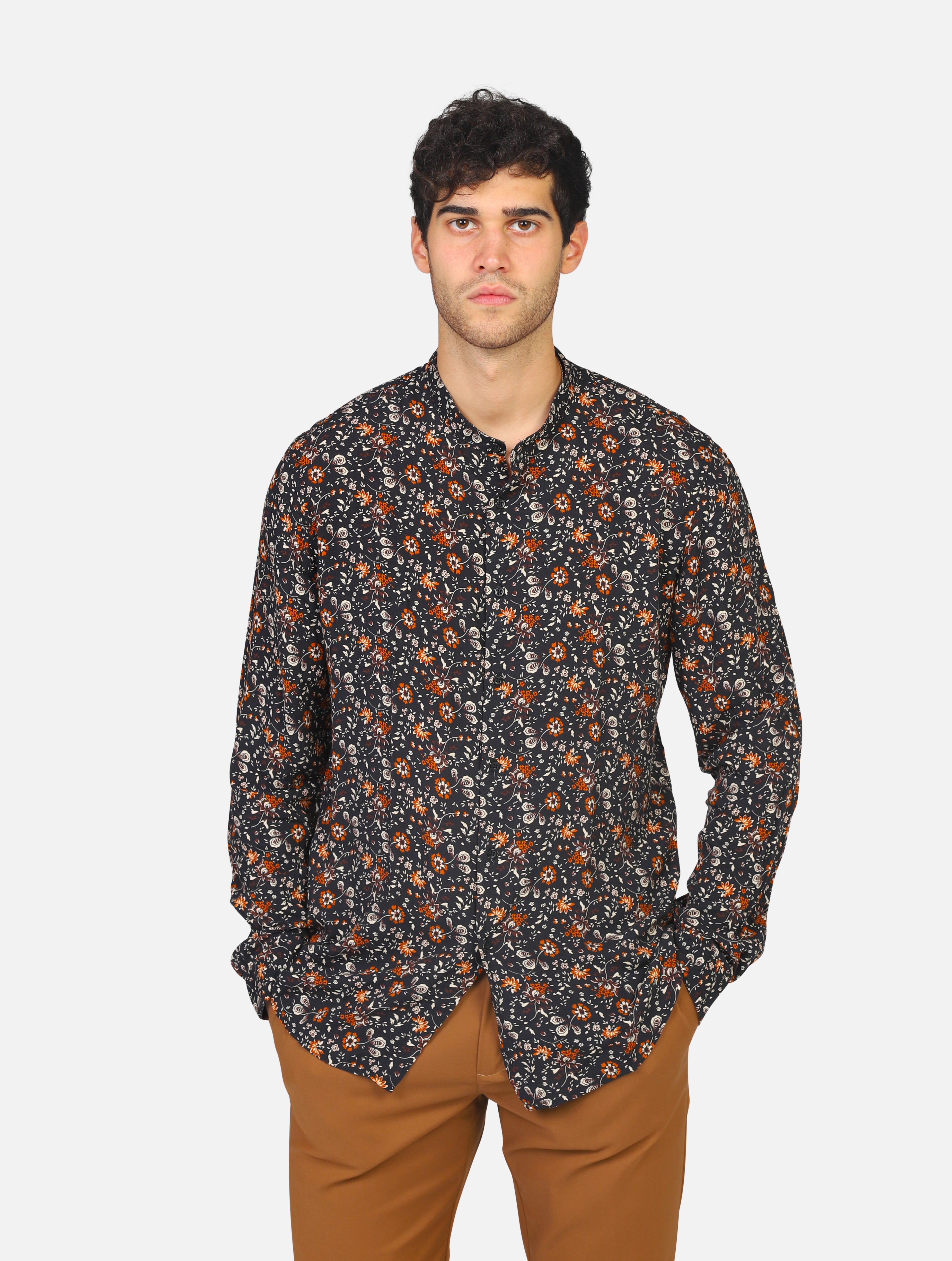 camicia OVER-D - OE1F2W3C06NERO