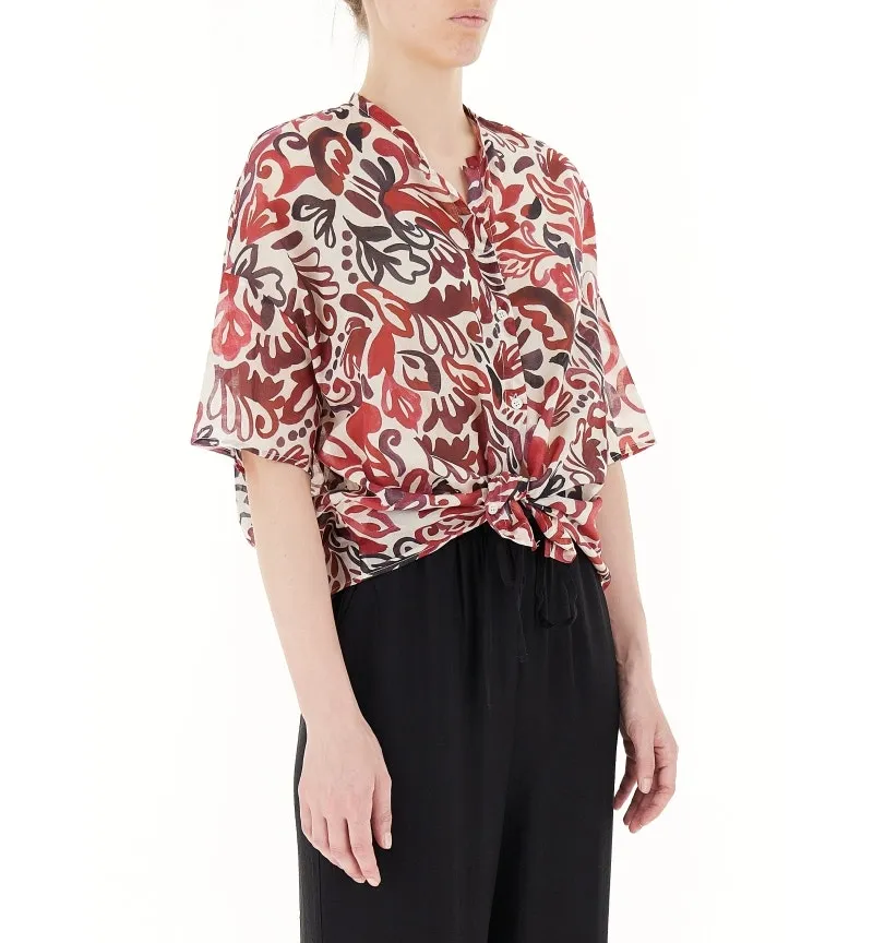 Camicia scollo V