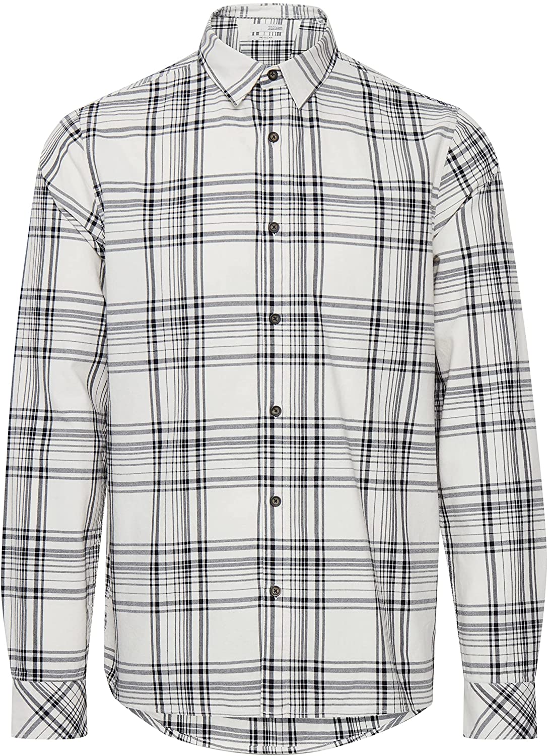 Camicia !SOLID Uomo 21106808 ALEXX CHECK Bianco