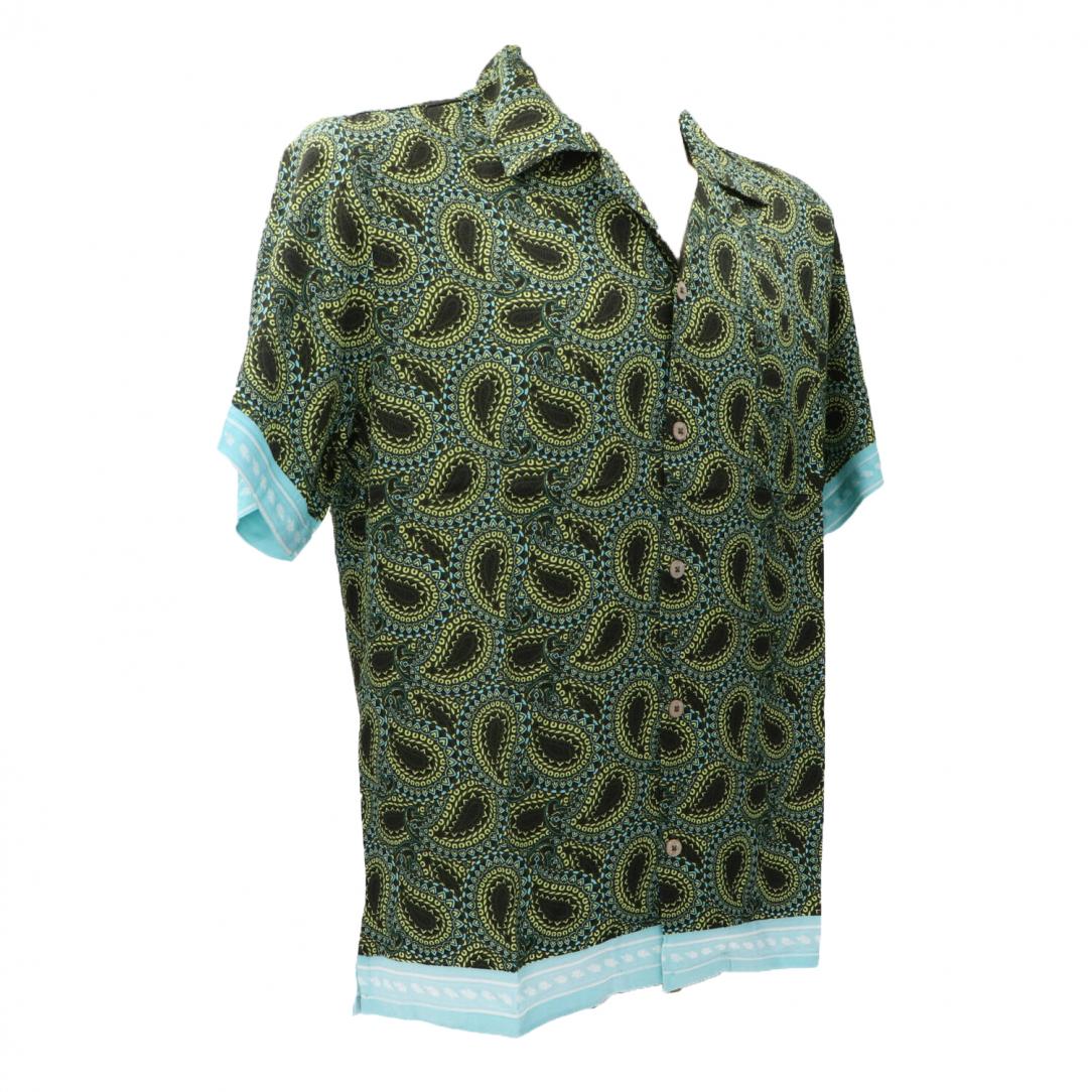 CAMICIA STAMPA VISCOSA Verde