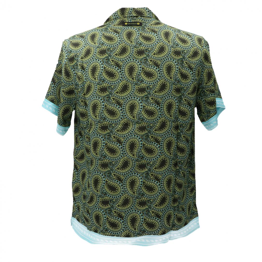 CAMICIA STAMPA VISCOSA Verde