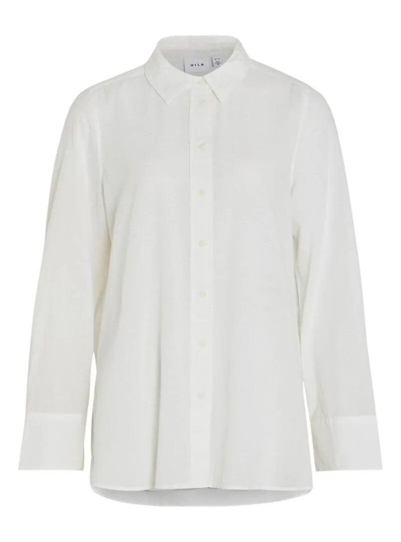Camicia Vila in lino bianco per donna