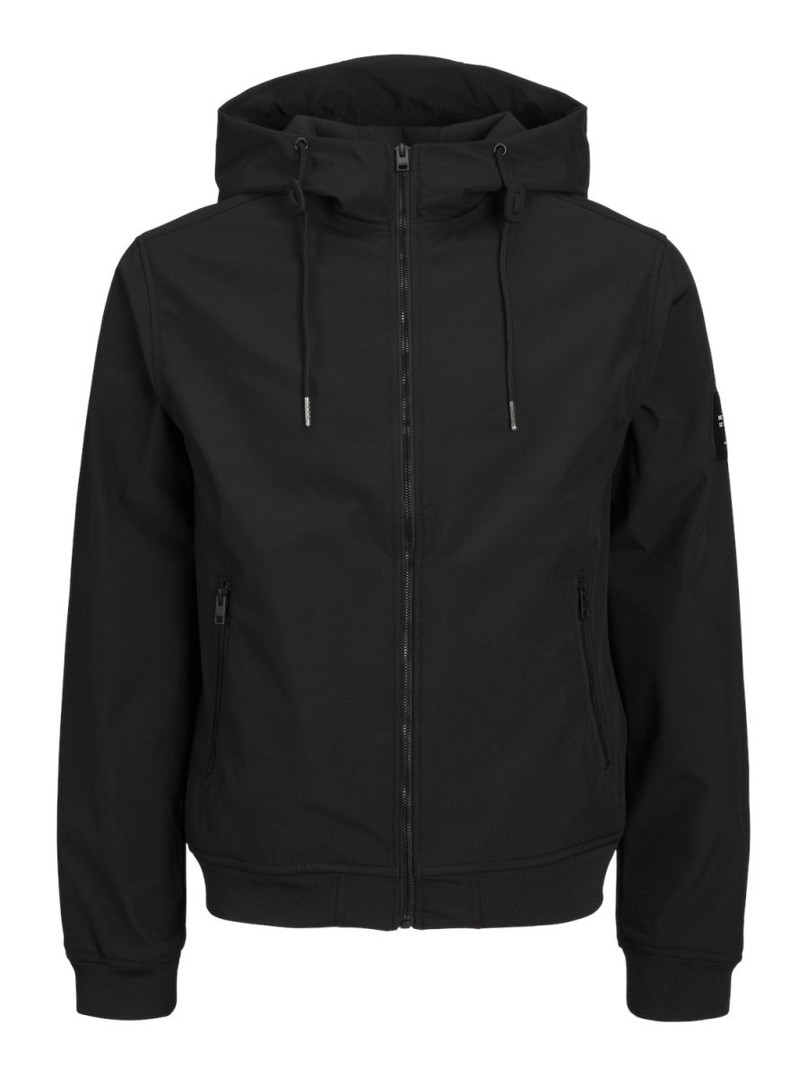 CAPISPALLA E GIACCHE Uomo JACK&JONES 12236331 JJEBASIC SOFTSHEL BLACK