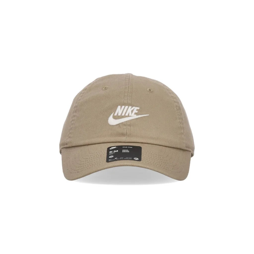 cappellino visiera curva uomo club cap futura washed KHAKI/WHITE