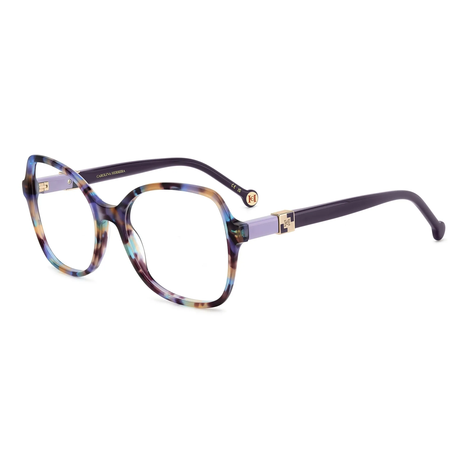   Carolina Herrera HER 0275 - 0ZY Blu Viola Avana | Occhiale Da Vista Donna 