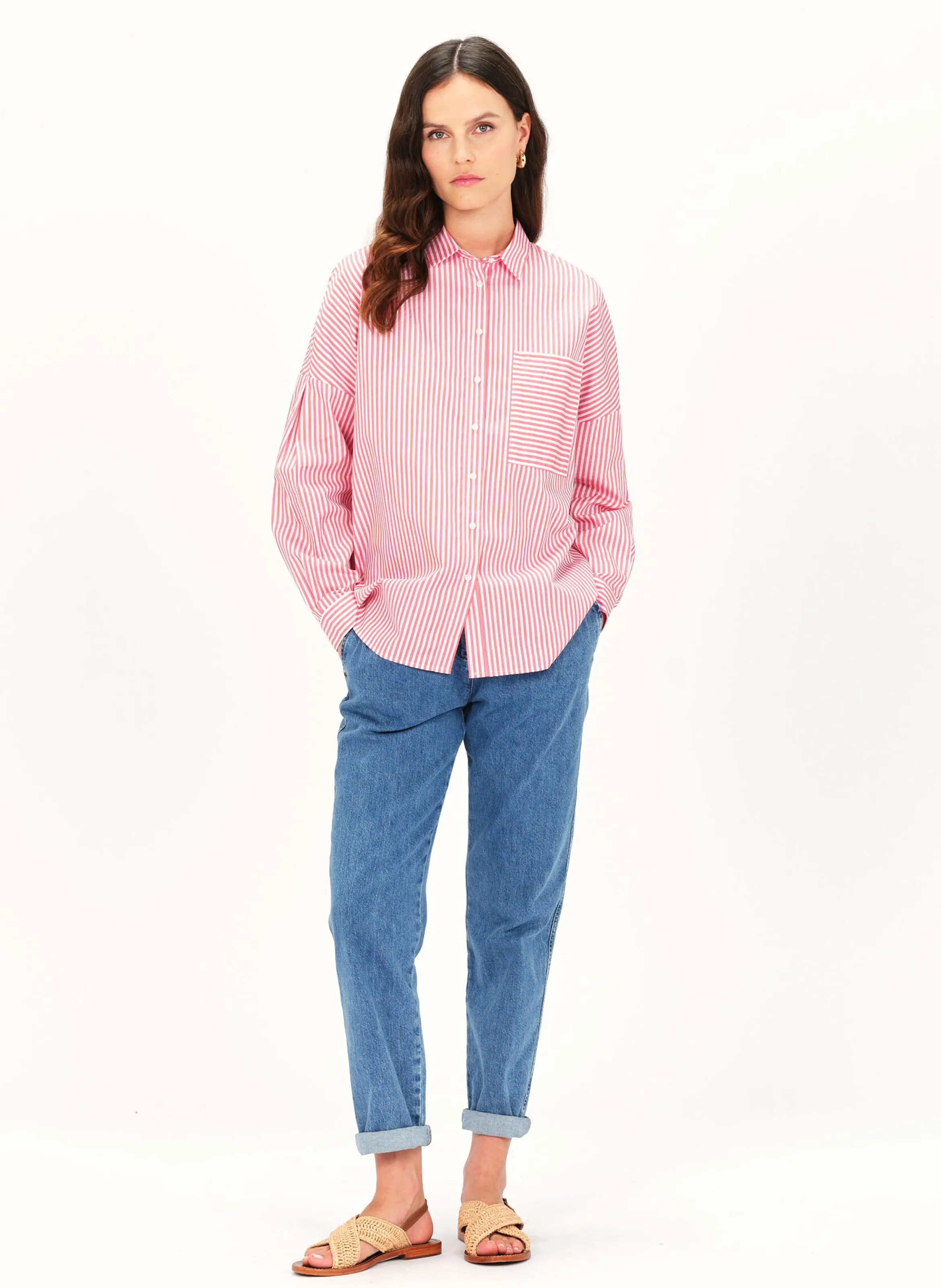  CAROLL   CLAUDINE - Camicia a righe | Rosso