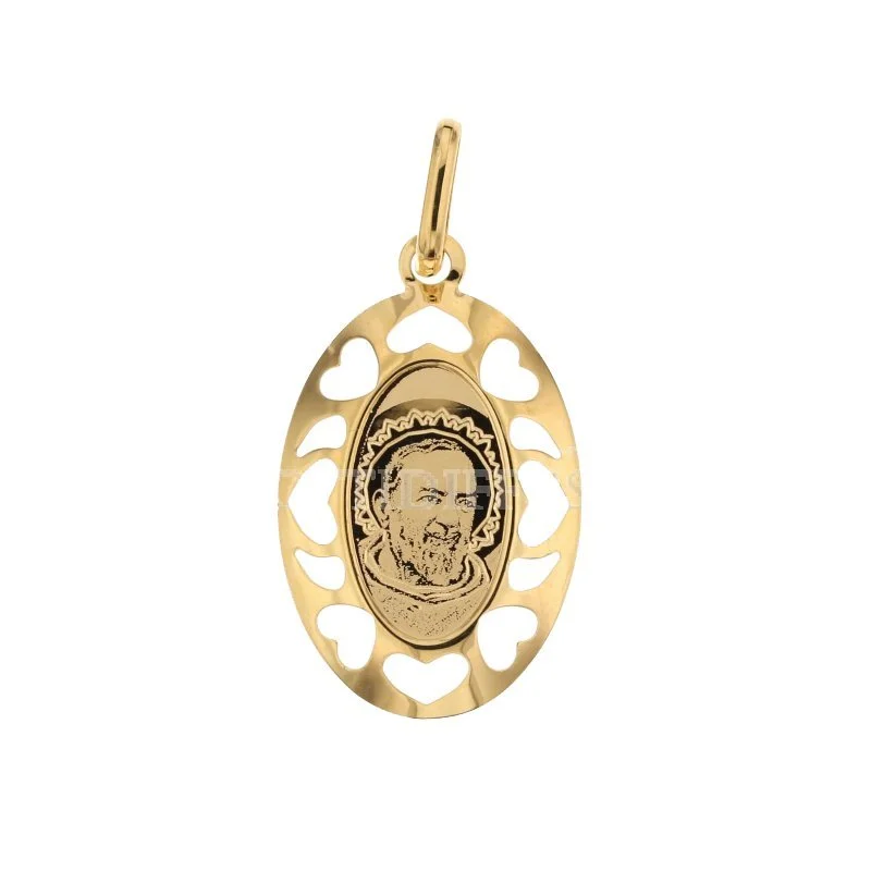 Ciondolo Padre Pio oro giallo 803321707031
