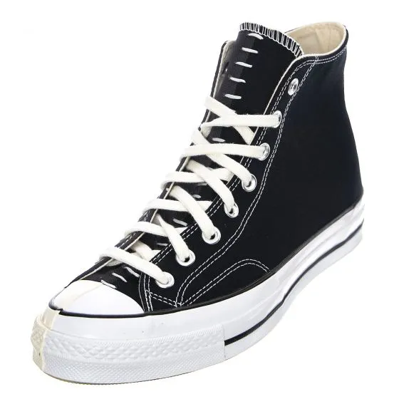 Converse Chuck 70 Reconstructed Canvas Hi Sneakers - Black - Scarpe Profilo Alto Uomo Nere    