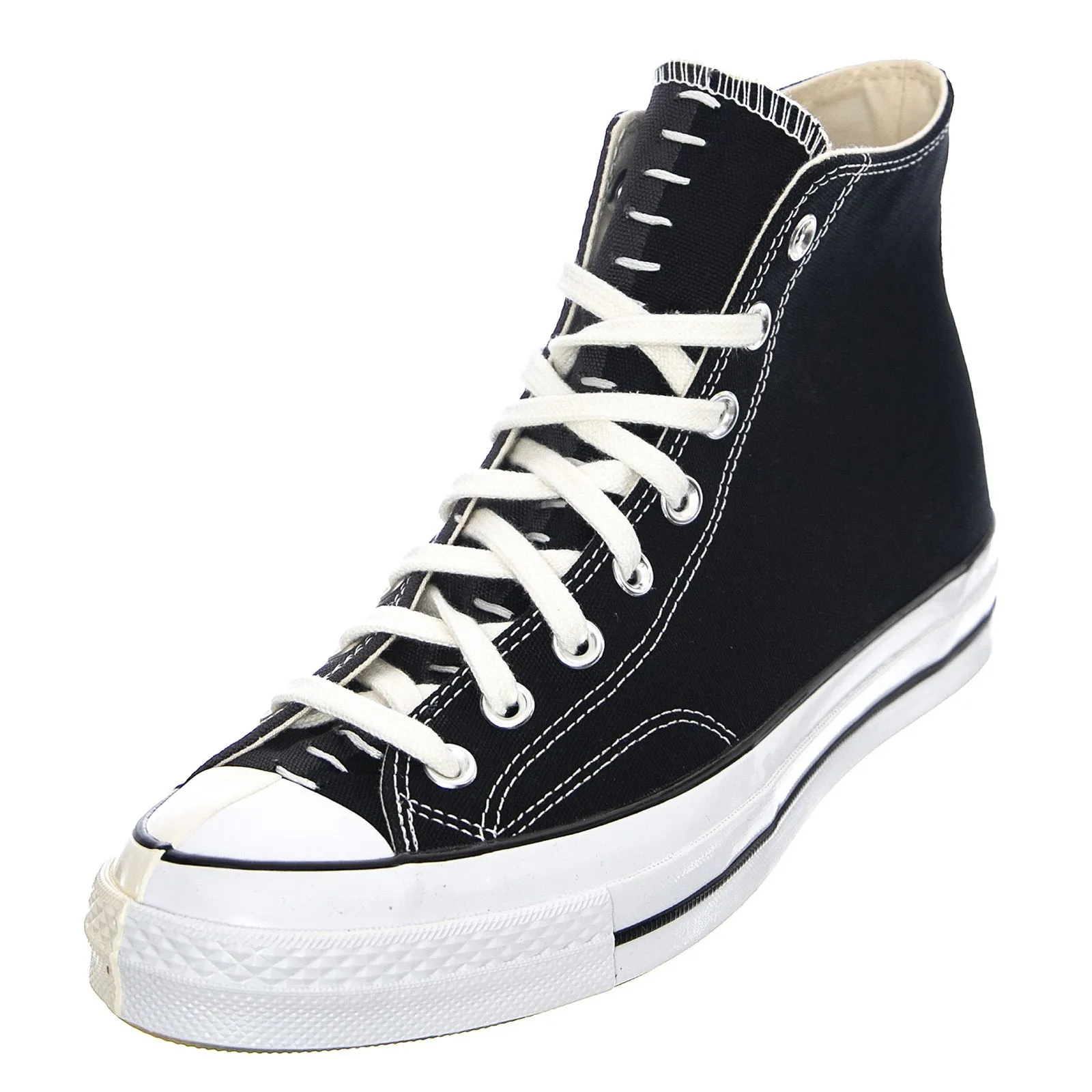 Converse Chuck 70 Reconstructed Canvas Hi Sneakers - Black - Scarpe Profilo Alto Uomo Nere    