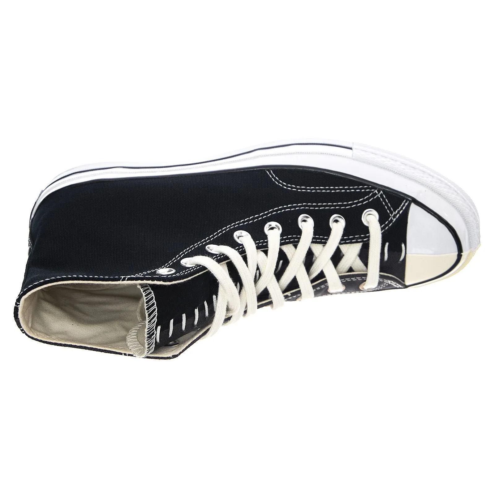 Converse Chuck 70 Reconstructed Canvas Hi Sneakers - Black - Scarpe Profilo Alto Uomo Nere    