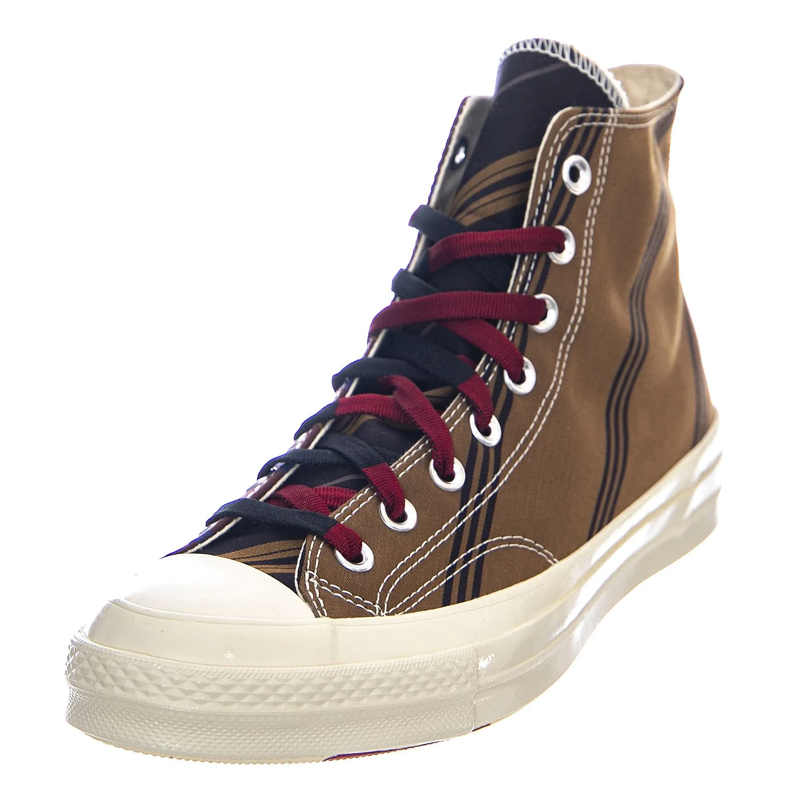 Converse Varsity Chuck 70 High Top Sneakers - Tan / Burgundy / Black - Scarpe Profilo Alto Uomo Multicolore    
