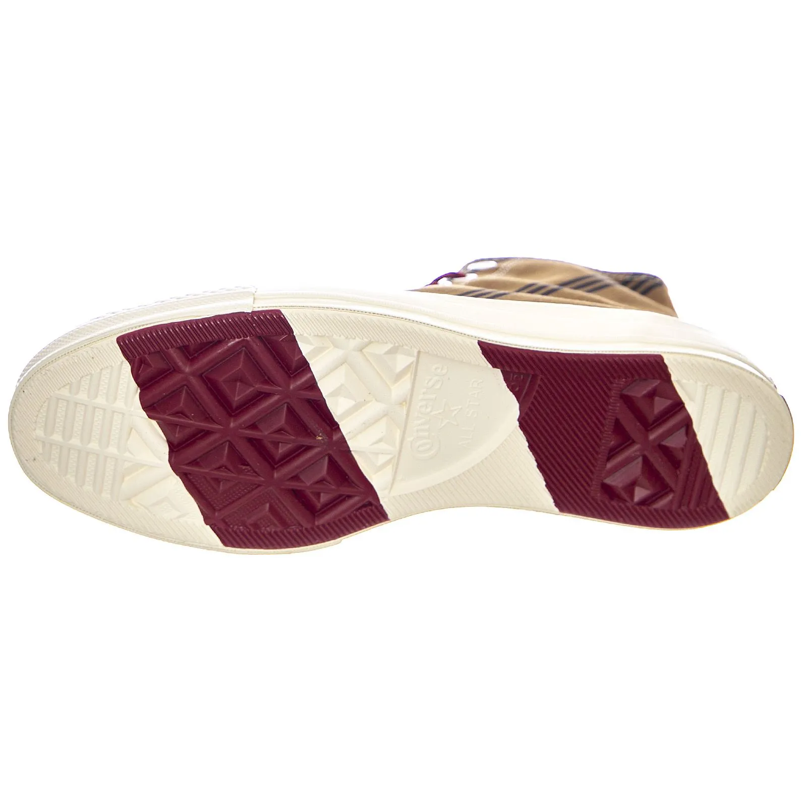 Converse Varsity Chuck 70 High Top Sneakers - Tan / Burgundy / Black - Scarpe Profilo Alto Uomo Multicolore    