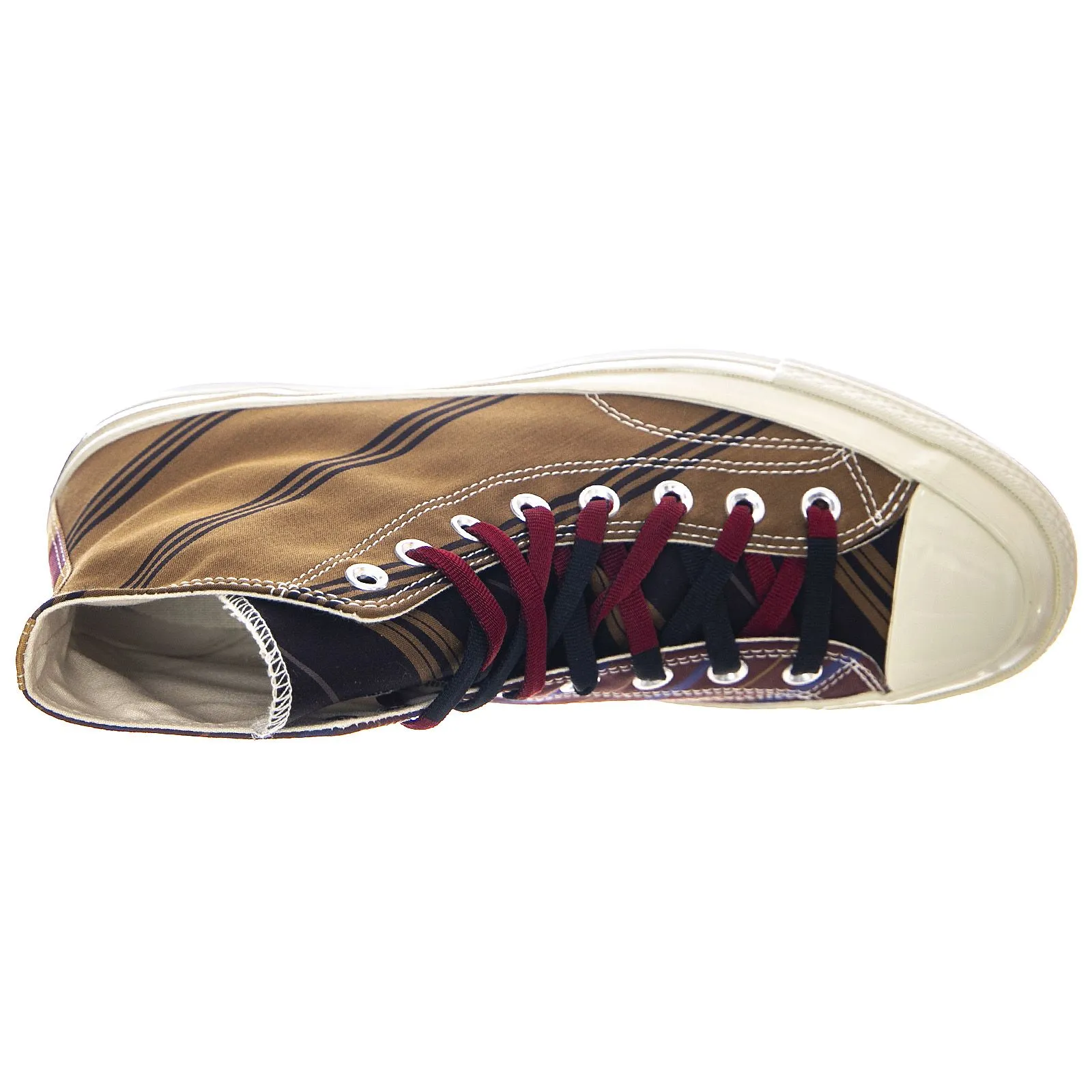 Converse Varsity Chuck 70 High Top Sneakers - Tan / Burgundy / Black - Scarpe Profilo Alto Uomo Multicolore    